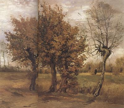 Vincent Van Gogh Autumn Landscape with Four Trees (nn04)